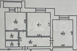2-к. квартира, 64,6 м², 3/9 эт.