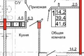 1-к. квартира, пер. Хрустальный, д. 29